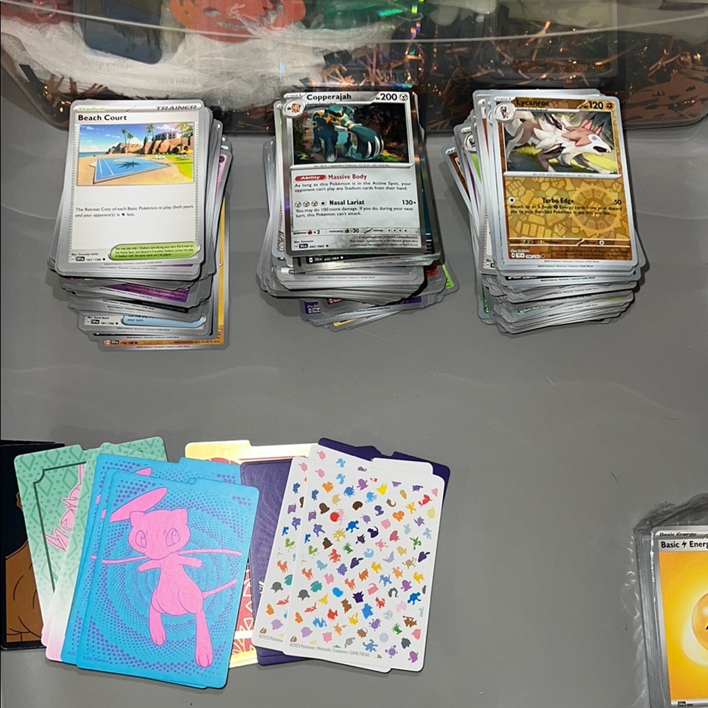 Colorful Trading Card Game Set